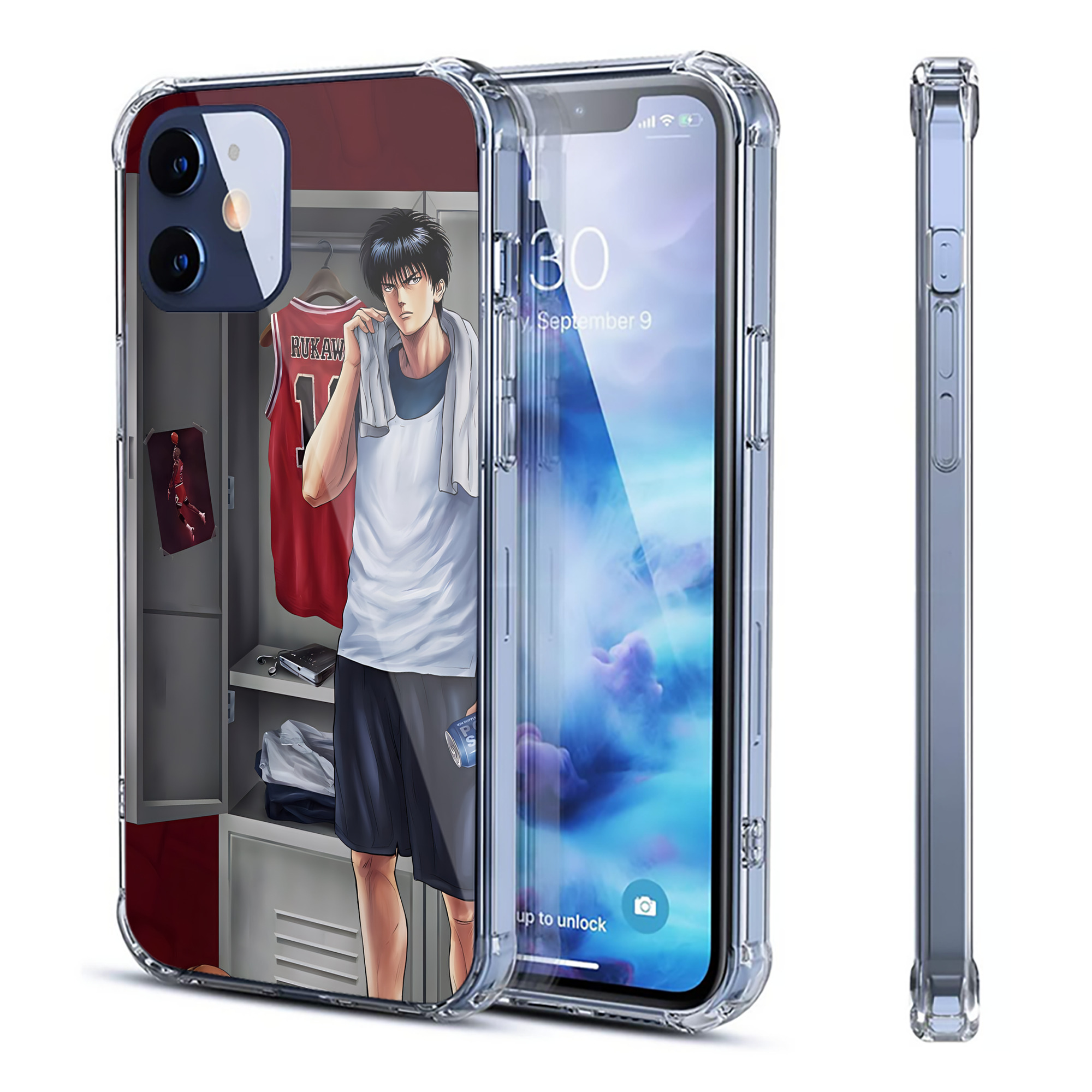 （画像用） SLAM DUNK／スラムダンク 【iPhone 12シリーズ対応】透明スマホケース（クリアソフトケース）
